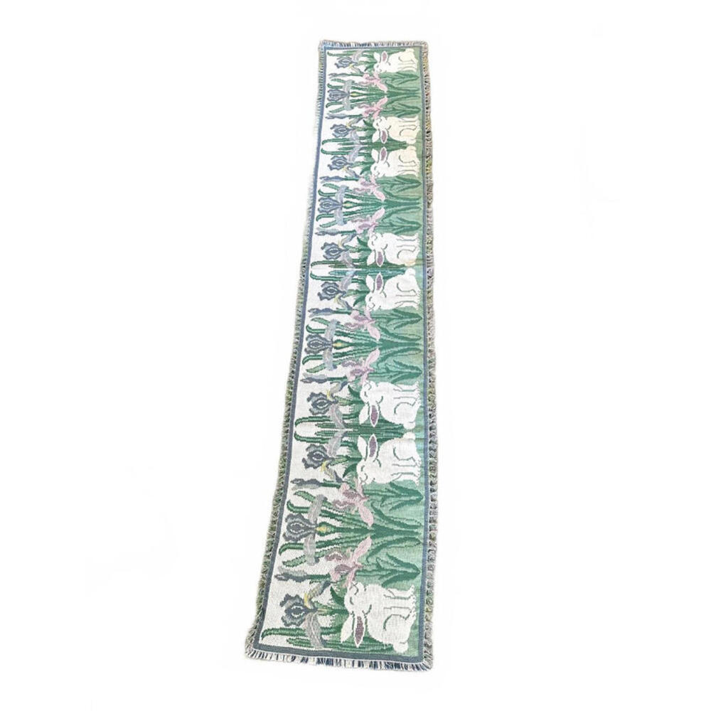 Park B. Smith - Easter Bunny 72" TABLE RUNNER Spring Rabbit Iris Spring - Picture 2 of 5